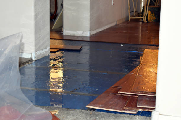 Professional Burst Pipe Cleanup technician working in Conover, NC
